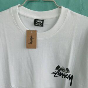 Stussy White Graphic Short Sleeve Tee